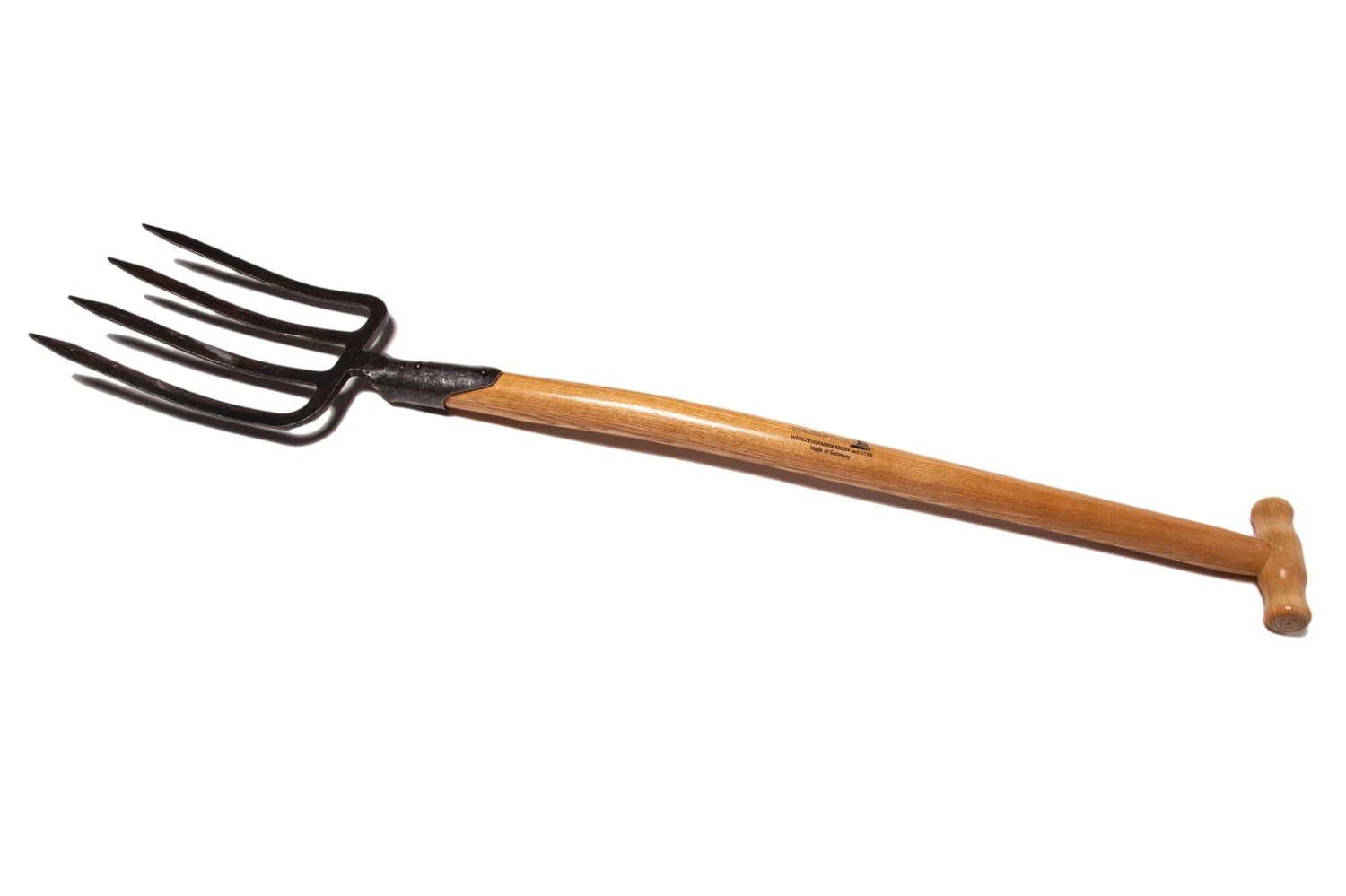 Krumpholz Spatengabel Mit Federdülle Und 4 Zinken, Mit Eschen-T-Stiel 1 Krumpholz Spatengabel Mit Federdülle Und 4 Zinken, Mit Eschen-T-Stiel