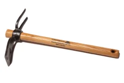 Krumpholz Gartenhäckchen Geschmiedet, Mit 2 Zinken, Rundem Auge Und Eschenstiel 40 Cm