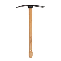 Kölle Gartenhacke, 2 Arbeitsseiten, Handgeschmiedet, Kohlenstoffstahl, Stiel 50 Cm, Buche