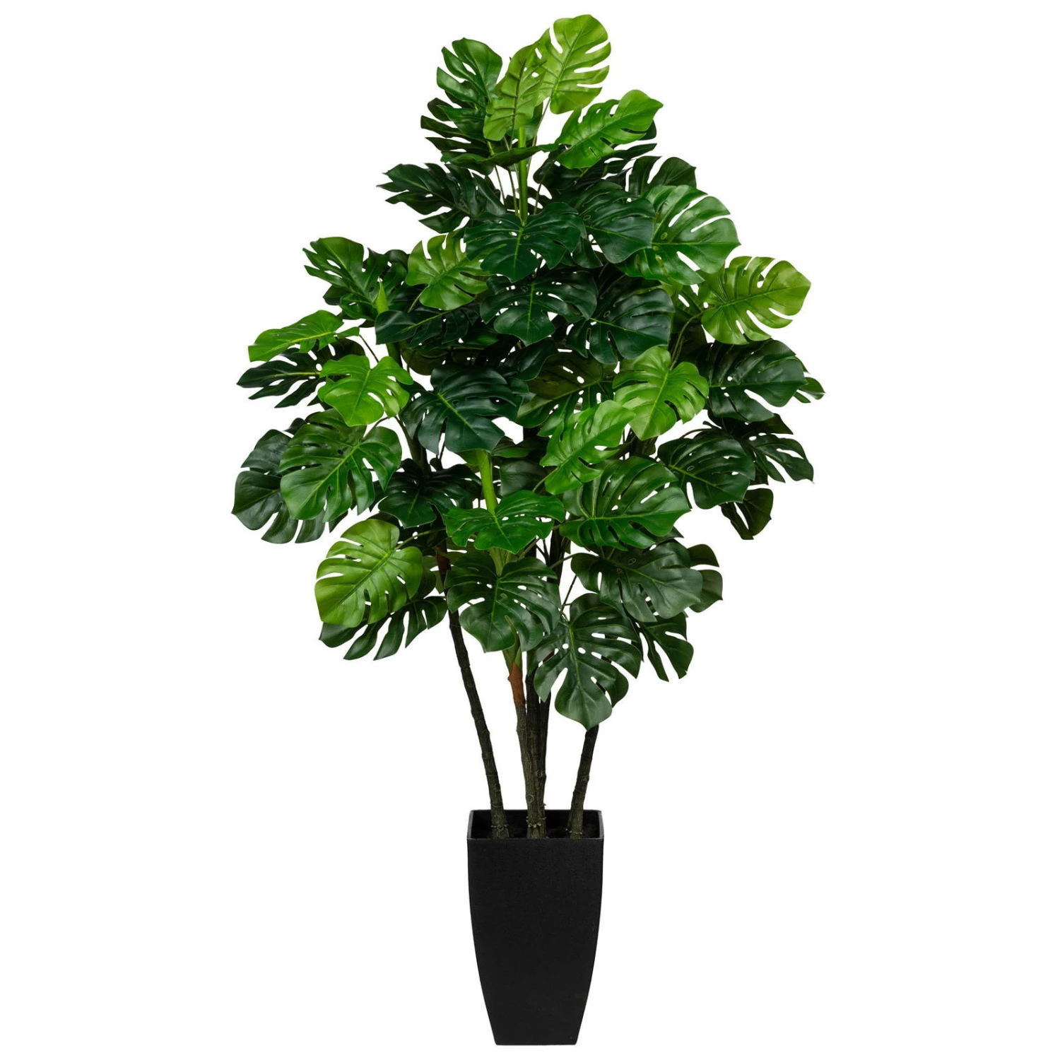 Künstlicher Splitphilodendron, 5 Zweige, Ca. 42 Blätter, Ca. 105 Cm, Kunststofftopf 15 X 24 Cm, Mit Erde 1 Künstlicher Splitphilodendron, 5 Zweige, Ca. 42 Blätter, Ca. 105 Cm, Kunststofftopf 15 X 24 Cm, Mit Erde