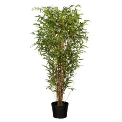 Künstlicher Bambus, Grün, Ca. 150 Cm, Kunststofftopf 23 X 18 Cm