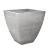 Pflanzgefäß "Luis" Grau, In Rillenoptik, 40x40x42 Cm, Füllvol. 40 L