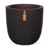 Pflanzgefäß Rib Cullen Schwarz