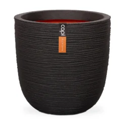 Pflanzgefäß Rib Cullen Schwarz