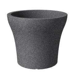 Pflanzgefäß No 1 Stone, Schwarz Granit, Kunststoff