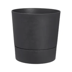 Elho Pflanzgefäß 'Greensense', Grau, Kunststoff, Ø29,5 X H29,1 Cm