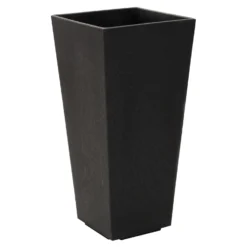 Pflanzgefäß 'Sonata', Schiefer, Kunststoff, Ca. 26 X 26 X 50 Cm