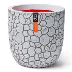 Pflanzgefäß 'Clay', Elfenbein, Ø 35 X H 34 Cm