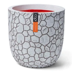 Pflanzgefäß 'Clay', Elfenbein