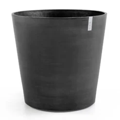 Pflanzgefäß 'Amsterdam', Dunkelgrau