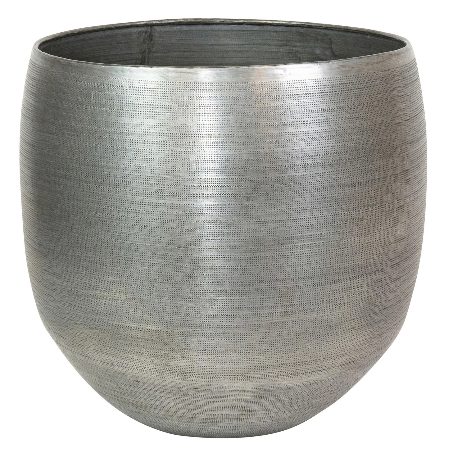 Pflanzgefäß 'Rowen', Silber, Ø 42 X H 41 Cm 2 Pflanzgefäß 'Rowen', Silber, Ø 42 X H 41 Cm – Bild 2