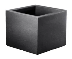 Pflanztrog "Kubus" Anthrazit, Ca. 40x40x34 Cm, Füllvolumen 25 L